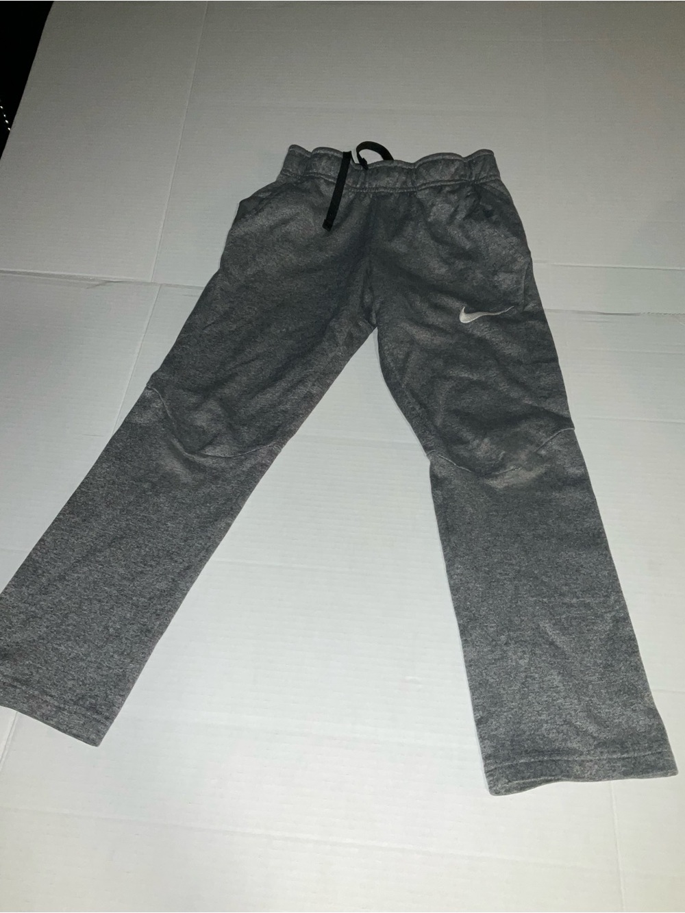 Nike Kids Gray Drawstring Athletic Joggers